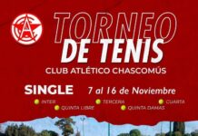 Tenis: Se viene el 3º Torneo de Single en CACh