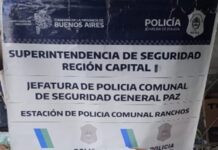 Buscaban moto sustraída en Ranchos y encuentran cocaína