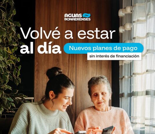 Nuevos Planes de Pago para personas usuarias de Aguas Bonaerenses
