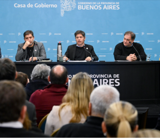 Kicillof presentó el plan provincial de políticas de prevención y mitigación del fenómeno del Súper Niño