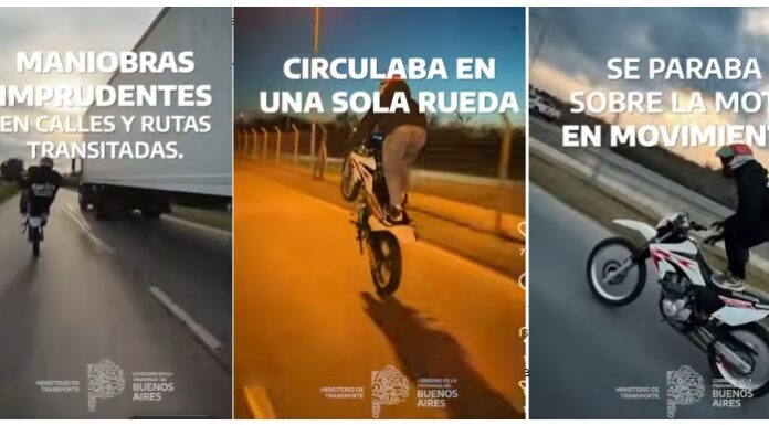 Inhabilitado por realizar maniobras imprudentes en moto en plena ruta