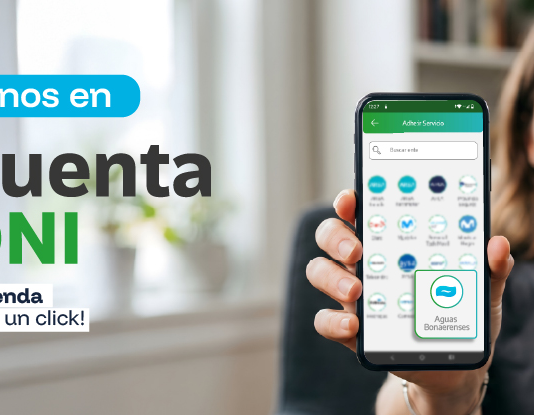 Aguas Bonaerenses suma Cuenta DNI como nuevo medio para el pago de los servicios