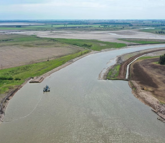 Denuncian que sigue paralizado un tramo clave del Plan Maestro del río Salado