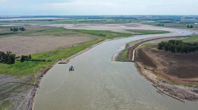 Denuncian que sigue paralizado un tramo clave del Plan Maestro del río Salado